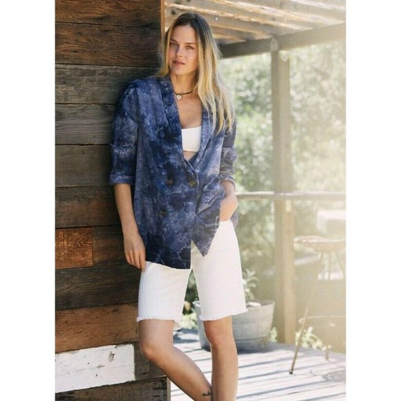 Anthropologie Amadi Shine Linen Blazer - Picture 2 of 13
